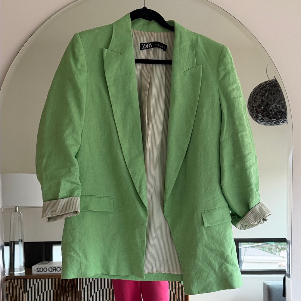 Zara Mint Green Blazer